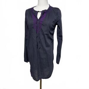 Athleta Embroidered Beach Coverup Tunic Dress, XXS